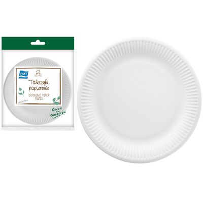 Talerzyki papierowe Green for Tomorrow 12 sztuk