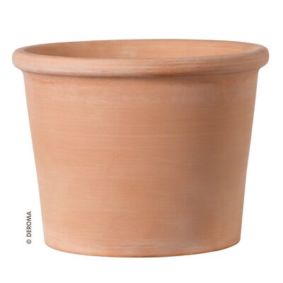 Doniczka ceramiczna Cilindro Bordato Primitivo 28 cm ceglana