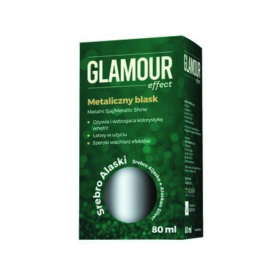 Pigment Glamour Effect Metaliczny Blask srebro alaski