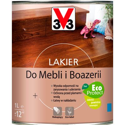 V33 Lakier do mebli połysk 1 l mahoń
