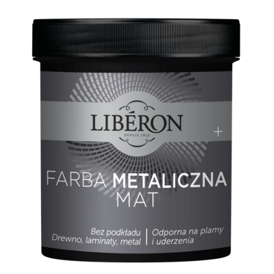 LIBERON Farba akrylowa METALICZNA 0,5 l aluminium