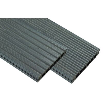 Deska tarasowa WPC ryflowana grafit 220 x 14 x 2 cm Winfloor