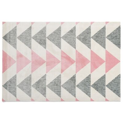 Dywan Sanford 160 x 220 cm trójkąty szaro-różowe 924/QH5 P