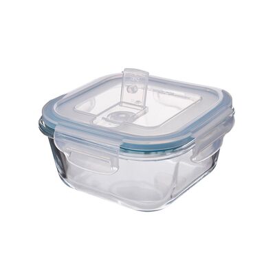 Pojemnik żaroodporny VEGA z pokrywką kwadratowy 0,45 l