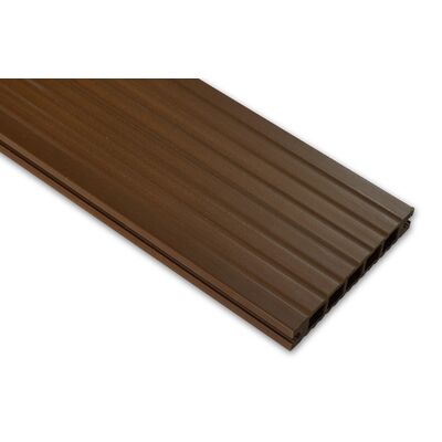Deska tarasowa WPC ryflowana dąb brąz 220 x 14 x 2 cm Winfloor