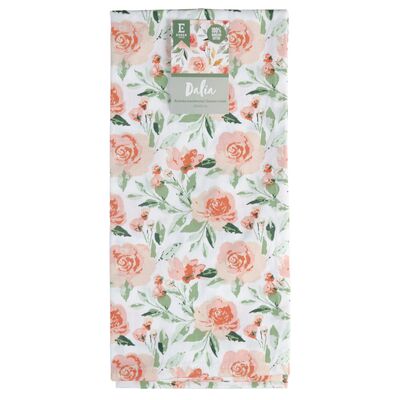 Ścierka kuchenna Dalia 45 x 60 cm bawełniana pomarańczowa