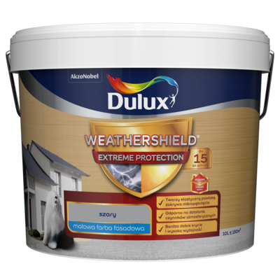 Dulux Farba elewacyjna WEATHERSHIELD EXTREME szary 10 l