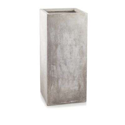 Donica Kwadrat wysoki brown sand 23 x 50 cm szary