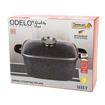 Garnek kwadratowy 28 cm GREBLON SEREY