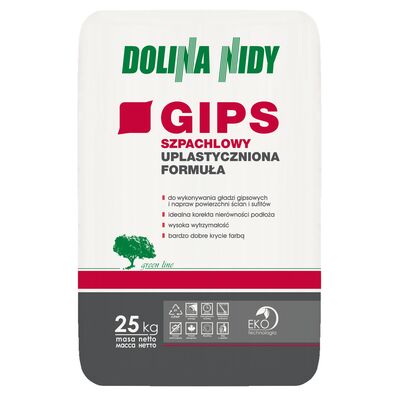 Gips szpachlowy uplastyczniona Formuła Dolina Nidy 25 kg