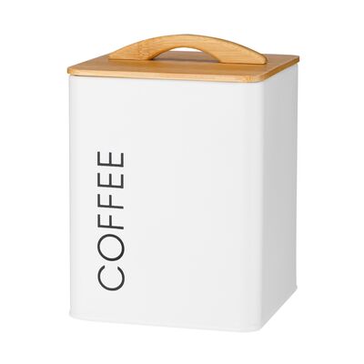 Pojemnik kwadratowy MONACO COFFEE biały