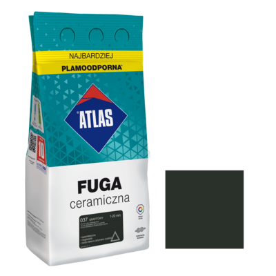 ATLAS Fuga ceramiczna 037 grafitowy alubag 5 kg