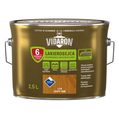 VIDARON Lakierobejca Ochronno-Dekoracyjna Złoty Dąb L19 2,5 l