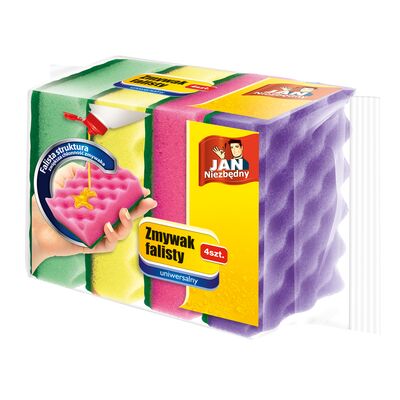 Zmywak falisty 14 x 11 cm 4 sztuki Jan Niezbędny