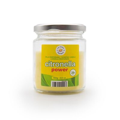 Świeca w słoiku o zapachu citronelli 130g