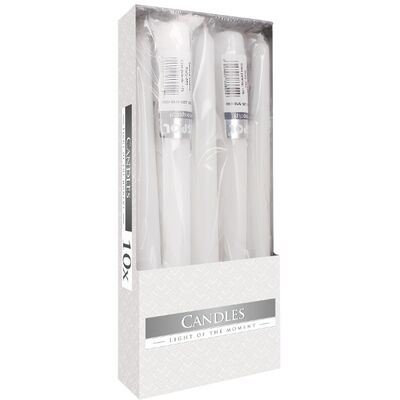 Świeca stożek S30-1/10-090 biała BISPOL