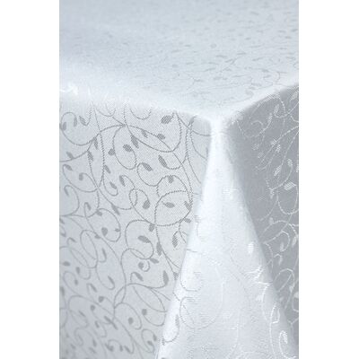 Obrus żakardowy 140 x 220 cm biały