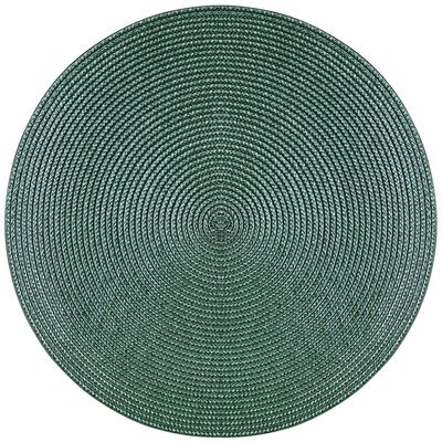 Mata stołowa okrągła Hawai 38 cm szmaragdowa AMBITION