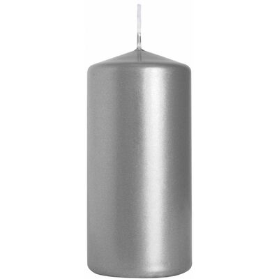 Świeca walec SW600-271 perłowy srebrny BISPOL