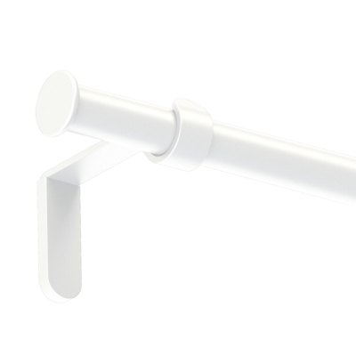 Karnisz pojedynczy Oslo I 200 cm 19 mm biały mat