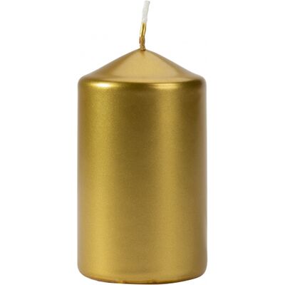 Świeca walec SW60/100-213 perłowy złoty BISPOL