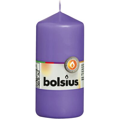 Świeca pieńkowa 12 x 5,8 cm fioletowy BOLSIUS