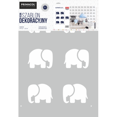 Primacol Szablon Mega nr 527 Elephants Decorative