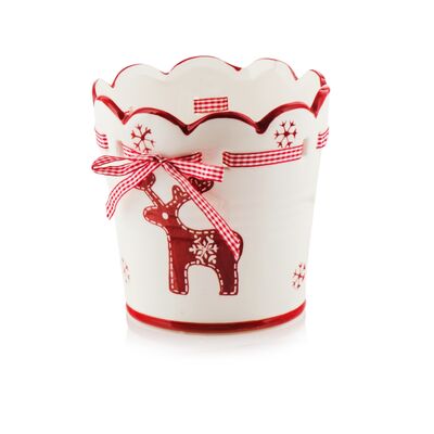 Osłonka reniferek 13 cm beżowy