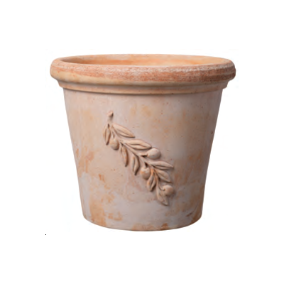 Doniczka ceramiczna Cilindro Olive 43 cm ceglana
