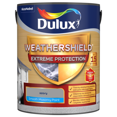 Dulux Farba elewacyjna WEATHERSHIELD EXTREME szary 5 l