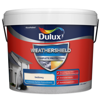 Dulux Farba elewacyjna WEATHERSHIELD COMPLETE beżowy 10 l