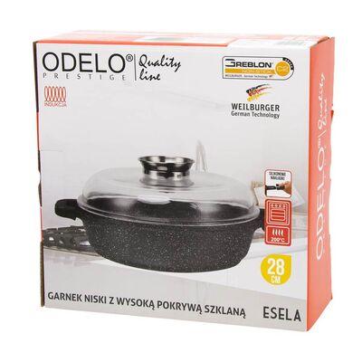 Garnek okrągły 28 x 7 cm GREBLON ESELA