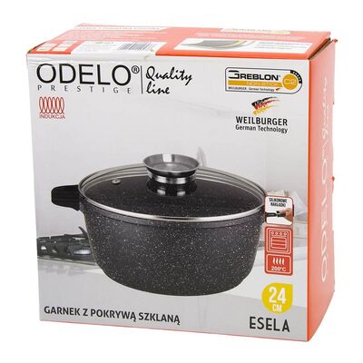 Garnek okrągły 24 cm GREBLON ESELA