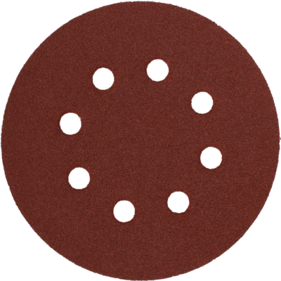 Krążek ścierny z rzepem z otworami 125 mm P80 5 szt. KRAFTLINE PRO