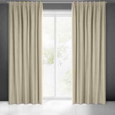 Zasłona MADLEN 140 x 300 cm taśma FLEX beżowy