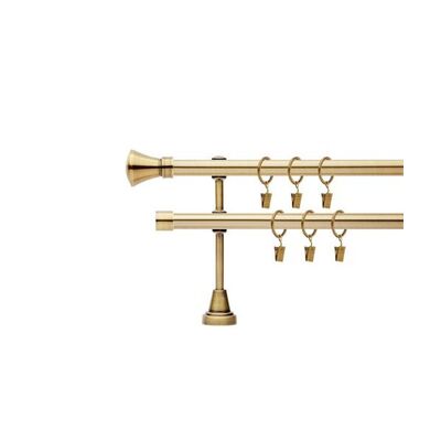 Karnisz podwójny Capri 19 mm 160 cm antyk