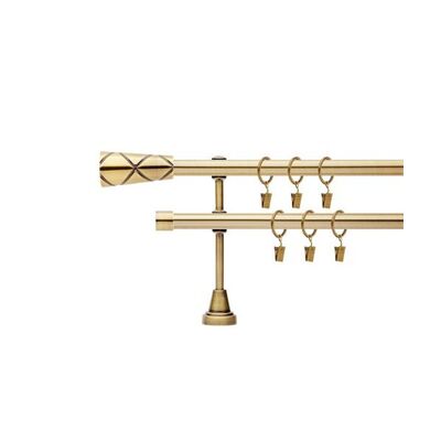 Karnisz podwójny Daco 19 mm 200 cm antyk