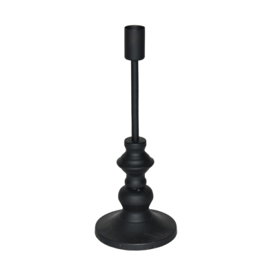 Świecznik stołowy czarny mały 24,5 cm