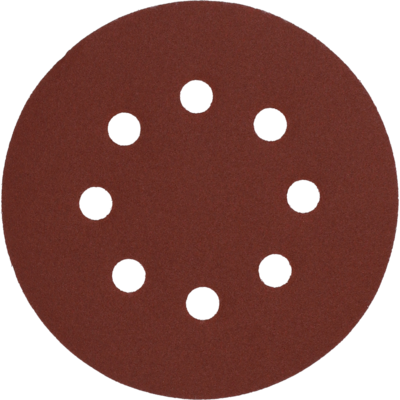 Krążek ścierny z rzepem z otworami 125 mm P150 5 szt. KRAFTLINE PRO