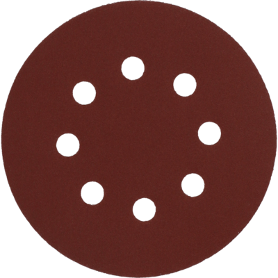 Krążek ścierny z rzepem z otworami 125 mm P220 5 szt. KRAFTLINE PRO