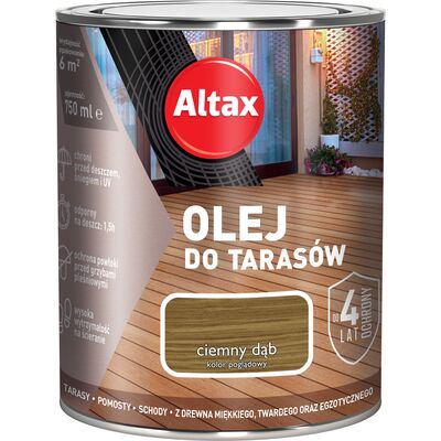 Altax Olej do tarasu 0,75 l Ciemny Dąb