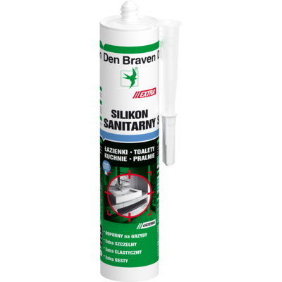 Silikon sanitarny EXTRA 280 ml bezbarwny Den Braven