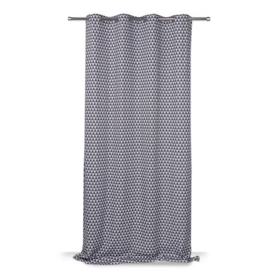 Zasłona MING 140 x 260 cm 8 kółek niebieski