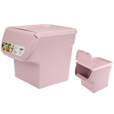 Pojemnik do przechowywania VegBOX 24 x 34 x 27 cm pudrowy róż