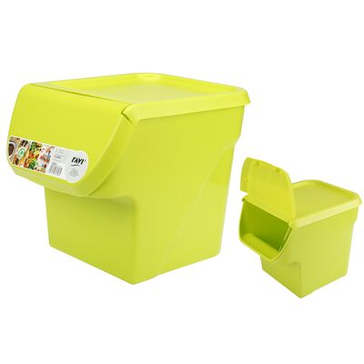 Pojemnik do przechowywania VegBOX 24 x 34 x 27 cm limonkowy