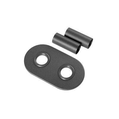 Zestaw maskujący podwójny do podłączenia grzejnika grafit