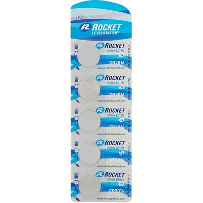 Baterie CR2016 blister 5 sztuk ROCKET