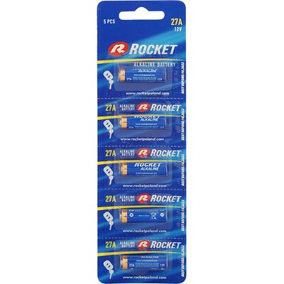 Baterie 27A blister 5 sztuk ROCKET