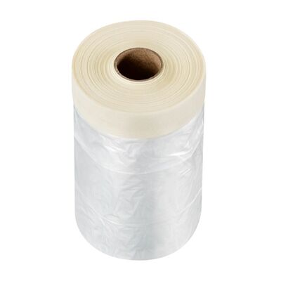 Folia ochronna z taśmą CQ F-HDPE 7 my 110 cm x 33 m C20 cm