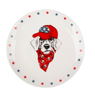 Talerz deserowy NBC 20cm dek.labrador Easy morning